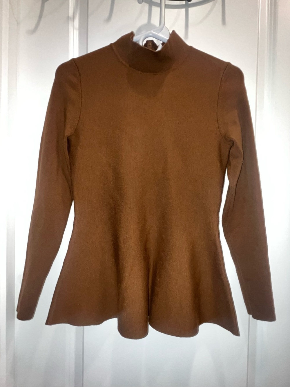The Fold merino wool blend women’s brown sweater